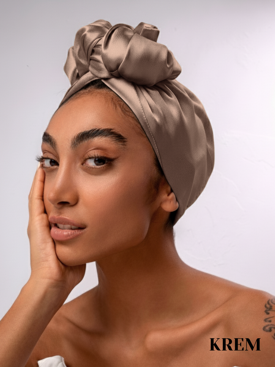 Düz Renk İçi Telli Saten Saç Bonesi (11 Renk Seçeneği)