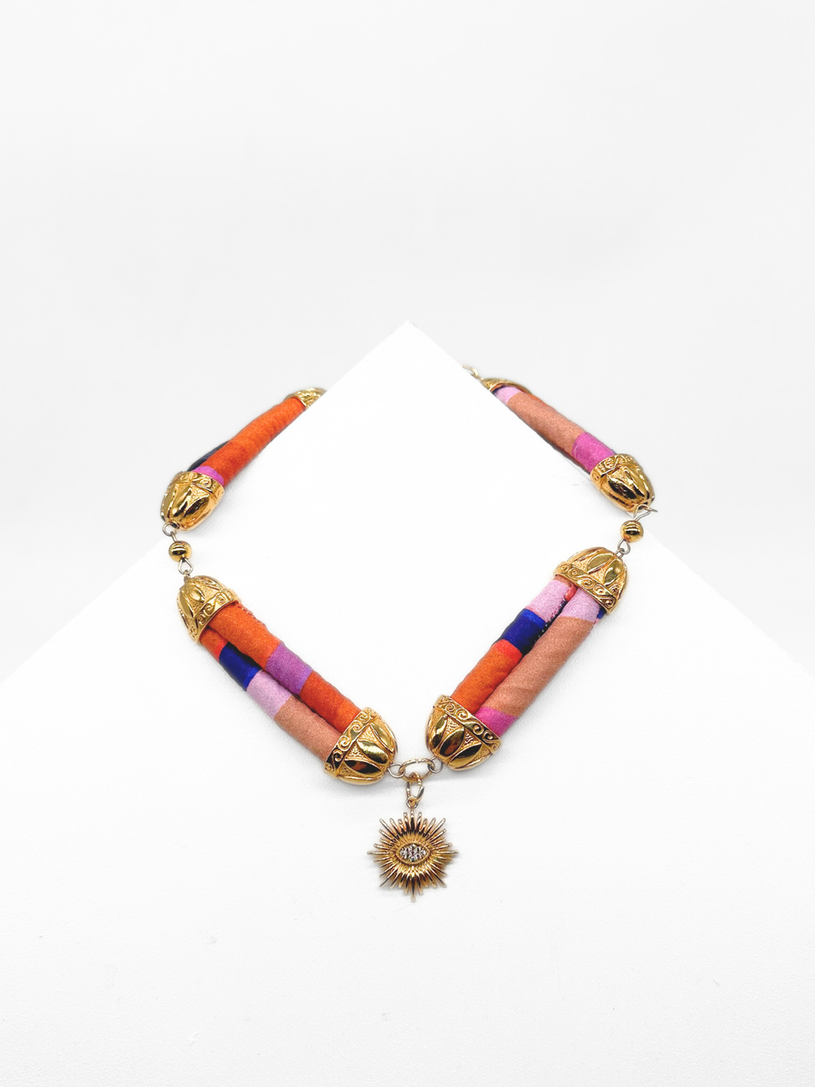 Senao Çiçek Detaylı Baget Kolye