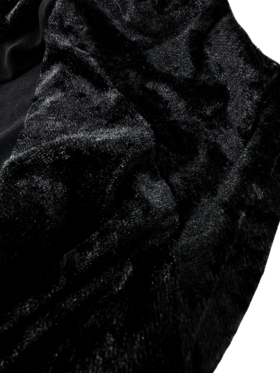 Düz Renk Kadife Esnek Şapka