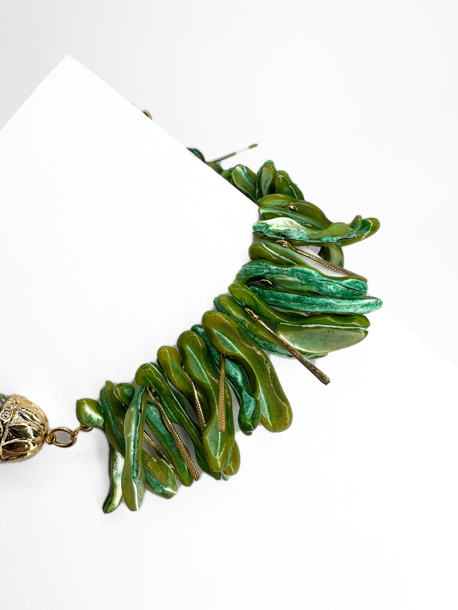 Males İnce Kesim İnci Detaylı Kolye